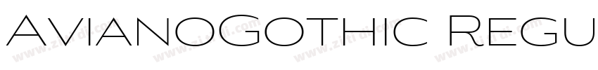 AvianoGothic Regular字体转换